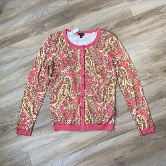 LastCall❌NWT Talbots paisley print button down top size XS - Picture 3 of 10